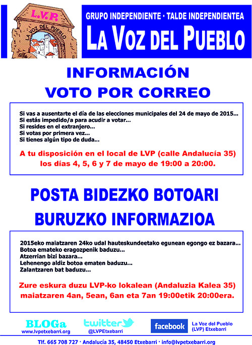 Voto por Correo 2015